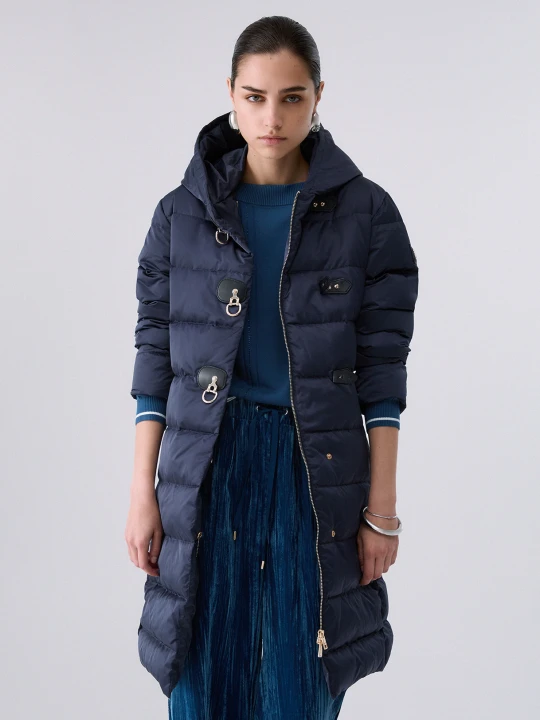 Zdjęcie produktu Liu Jo Long Down Jacket With Hood Dark Blue