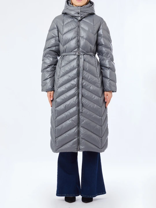Zdjęcie produktu Liu Jo Long Down Jacket With Hood Steel