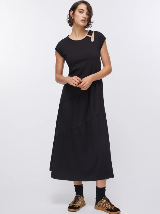 Zdjęcie produktu Liu Jo Long Dress With Cut-out czarny