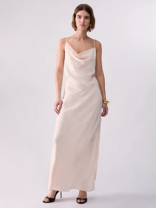 Zdjęcie produktu Liu Jo Long Jacquard Dress Cream
