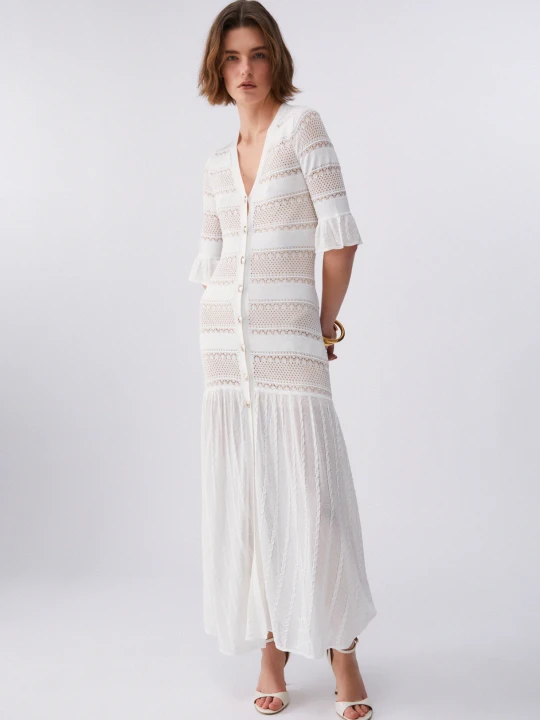 Zdjęcie produktu Liu Jo Long Knit Dress biały