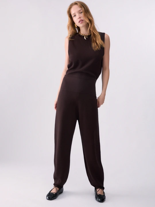 Zdjęcie produktu Liu Jo Long Knitted Jumpsuit Mocha