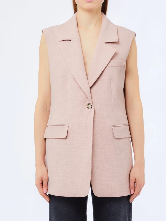 Zdjęcie produktu Liu Jo Long Mélange Effect Vest różowy