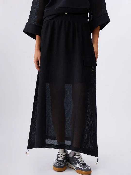 Zdjęcie produktu Liu Jo Long Mesh Skirt czarny