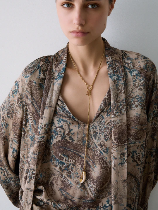 Zdjęcie produktu Liu Jo Long Necklace With Horn Charms biały