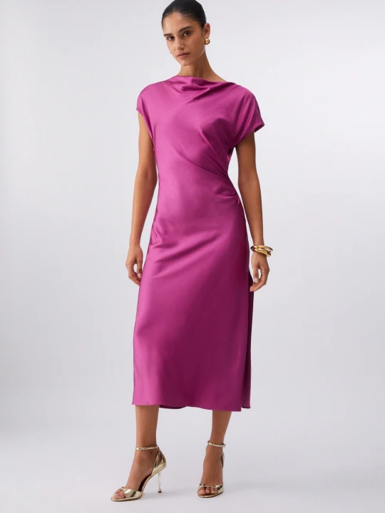 Zdjęcie produktu Liu Jo Long Satin Dress Bright Pink