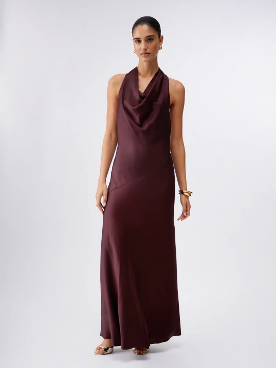 Zdjęcie produktu Liu Jo Long Satin Dress brązowy