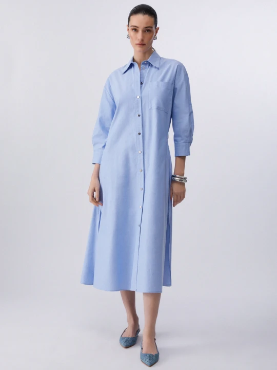 Zdjęcie produktu Liu Jo Long Shirt Dress Light Blue