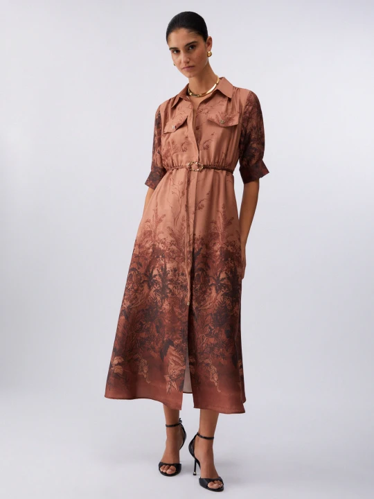 Zdjęcie produktu Liu Jo Long Shirt Dress brązowy