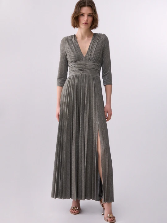 Zdjęcie produktu Liu Jo Long Smart Lurex Dress Khaki Green