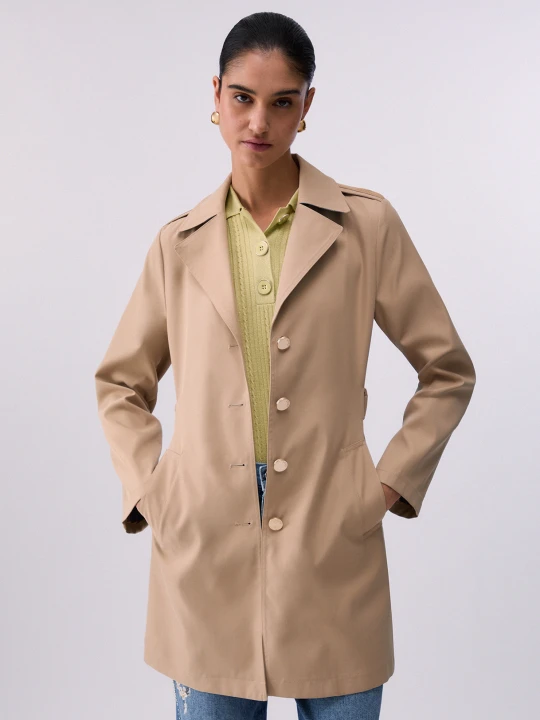 Zdjęcie produktu Liu Jo Long Trench Coat With Belt beżowy