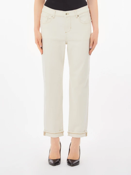 Zdjęcie produktu Liu Jo Low-rise Boyfriend Jeans Ecru