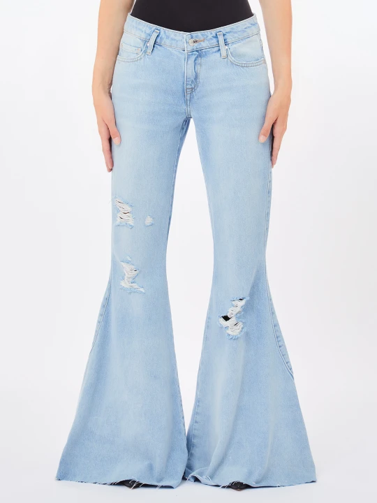 Zdjęcie produktu Liu Jo Low-rise Flared Jeans Blue Denim