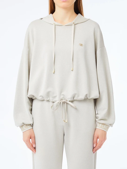 Zdjęcie produktu Liu Jo Lurex® Hoodie beżowy