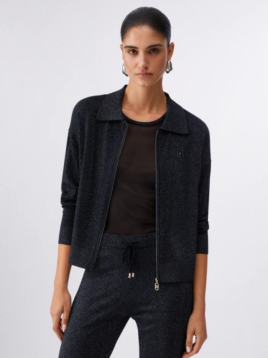 Zdjęcie produktu Liu Jo Lurex Top And Cardigan Set czarny
