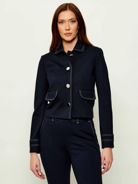 Zdjęcie produktu Liu Jo Marynarka | Cropped Fit granatowy
