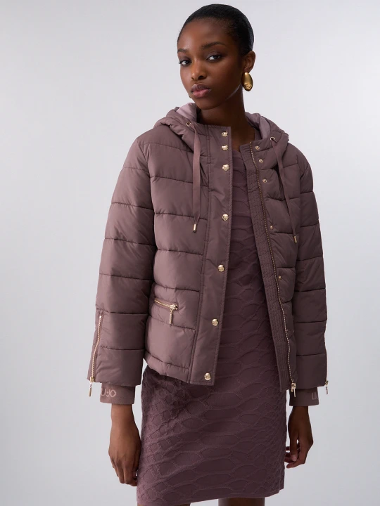 Zdjęcie produktu Liu Jo Matte Nylon Jacket Dark Pink