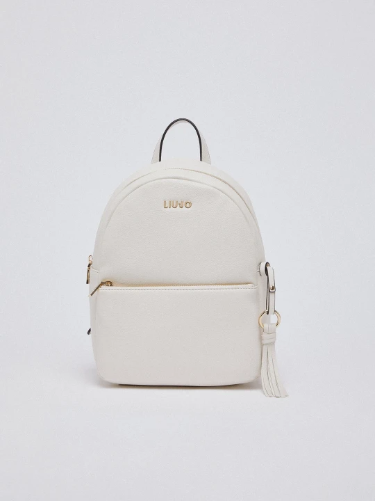 Zdjęcie produktu Liu Jo Medium Backpack With Charm Cream