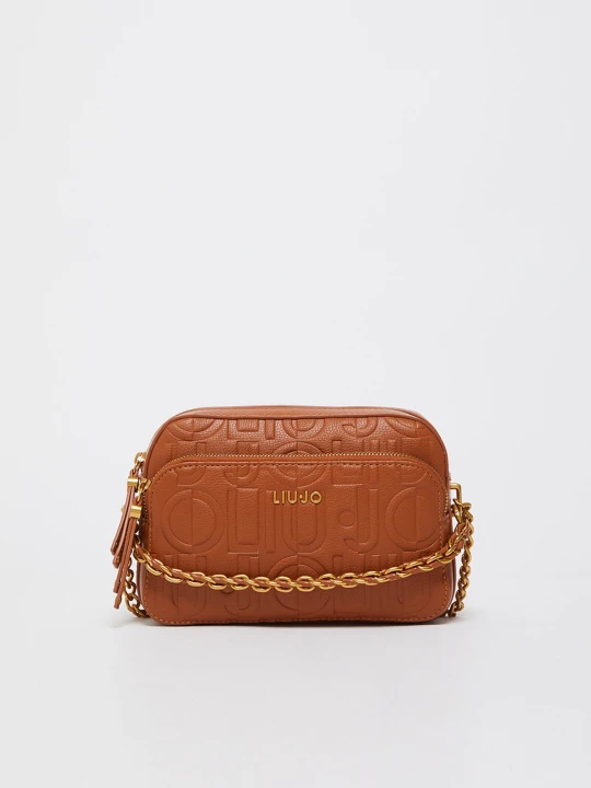 Zdjęcie produktu Liu Jo Medium Crossbody Bag With Decorative Chain brązowy
