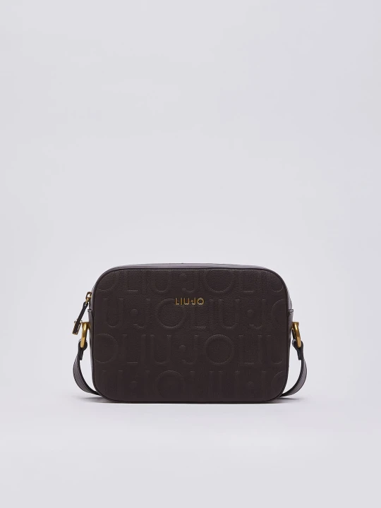 Zdjęcie produktu Liu Jo Medium Crossbody Bag With Logo Dark Brown