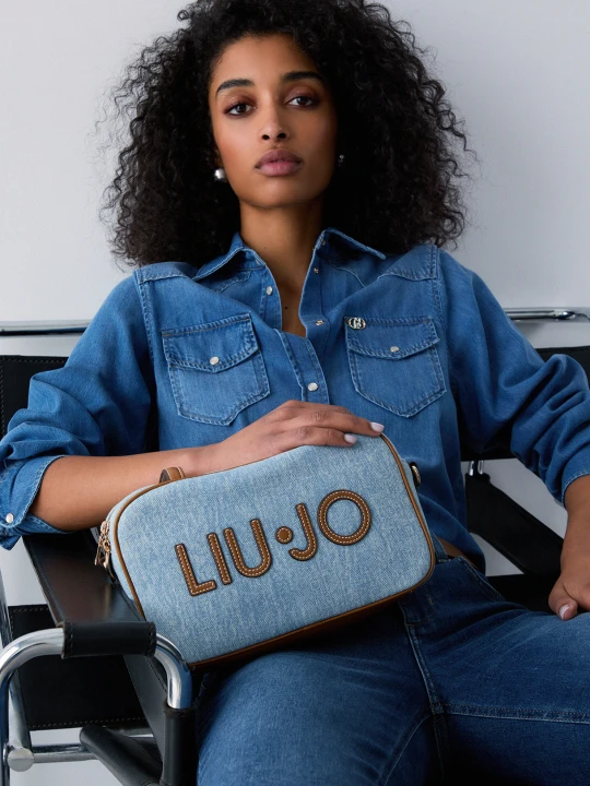 Zdjęcie produktu Liu Jo Medium Denim Bowling Bag Light Denim