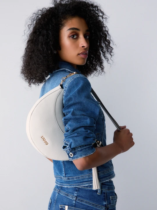 Zdjęcie produktu Liu Jo Medium Hobo Bag With Charm Cream