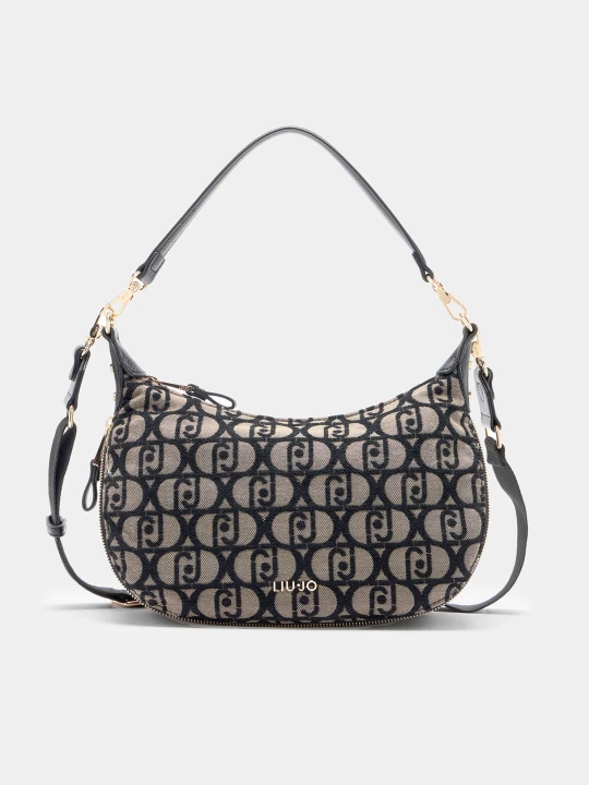 Zdjęcie produktu Liu Jo Medium Jacquard Shoulder Bag Tobacco Brown