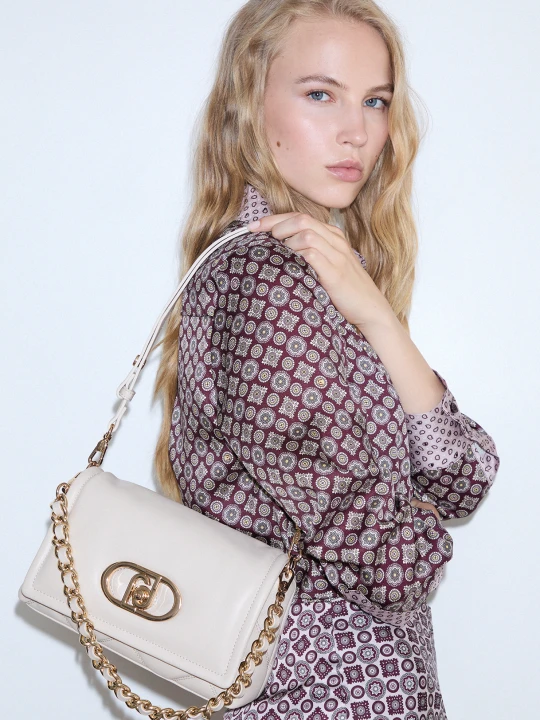 Zdjęcie produktu Liu Jo Medium Lapuffy Bag With Quilted Design Cream