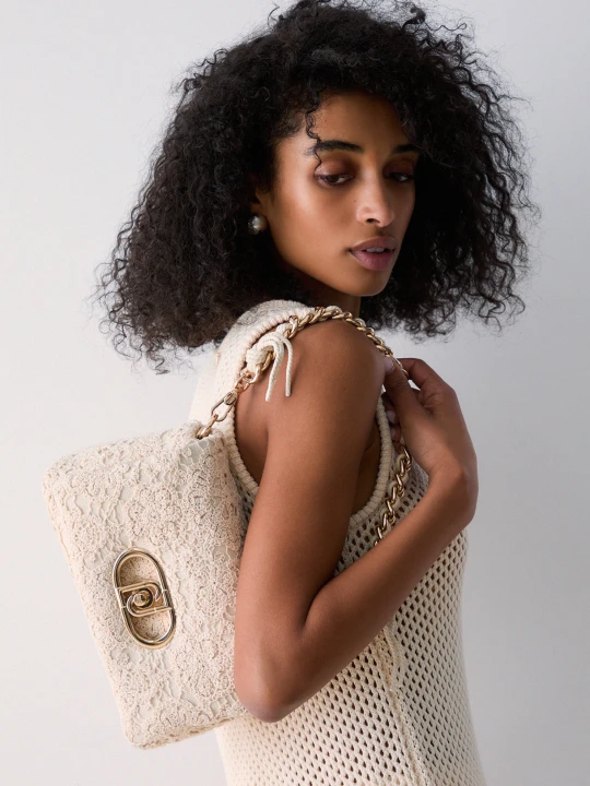 Zdjęcie produktu Liu Jo Medium Lapuffy Crochet Bag Cream