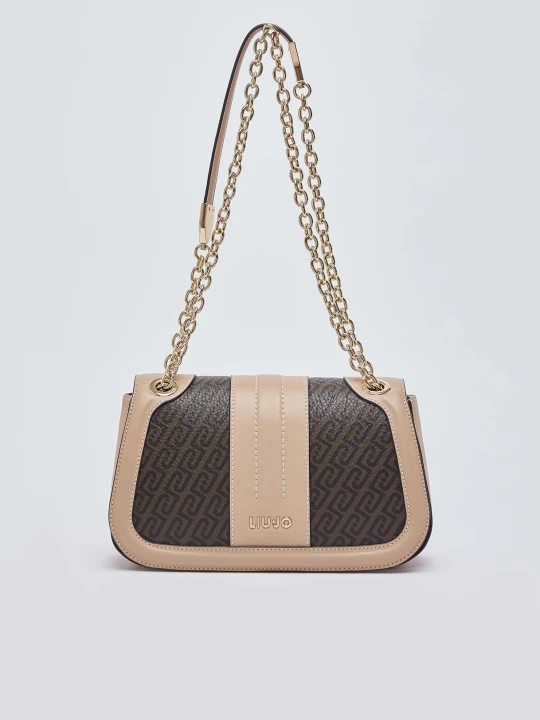 Zdjęcie produktu Liu Jo Medium Monogram Crossbody Bag Dark Brown