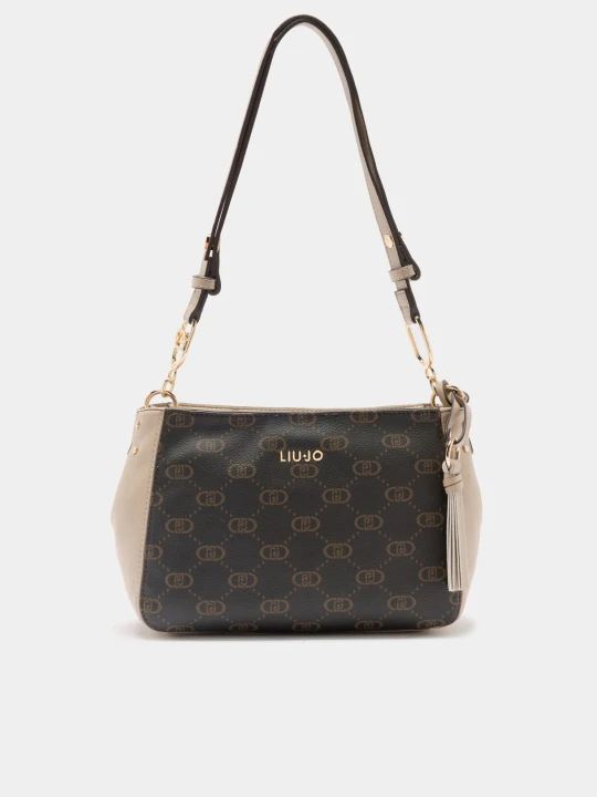 Zdjęcie produktu Liu Jo Medium Monogram Shoulder Bag beżowy