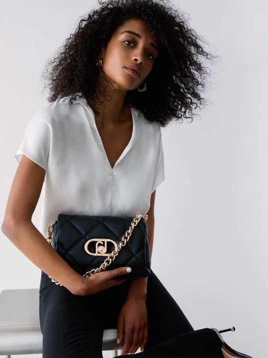 Zdjęcie produktu Liu Jo Medium Quilted Lapuffy Bag czarny