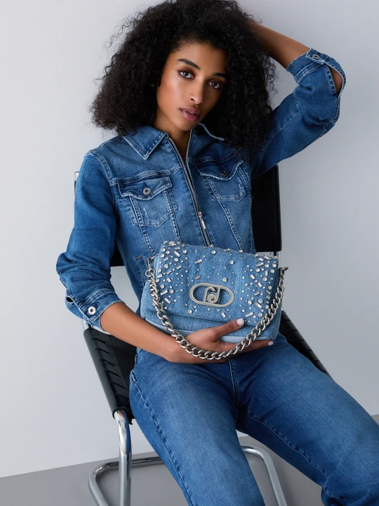 Zdjęcie produktu Liu Jo Medium Quilted Lapuffy Bag Light Denim
