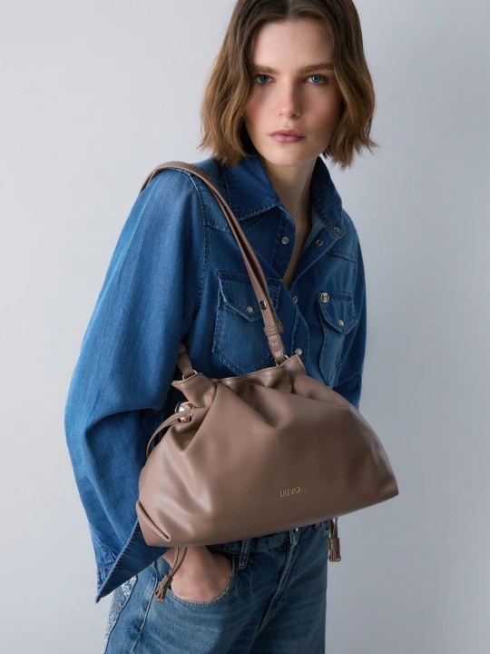 Zdjęcie produktu Liu Jo Medium Riccy Shoulder Bag Mocha