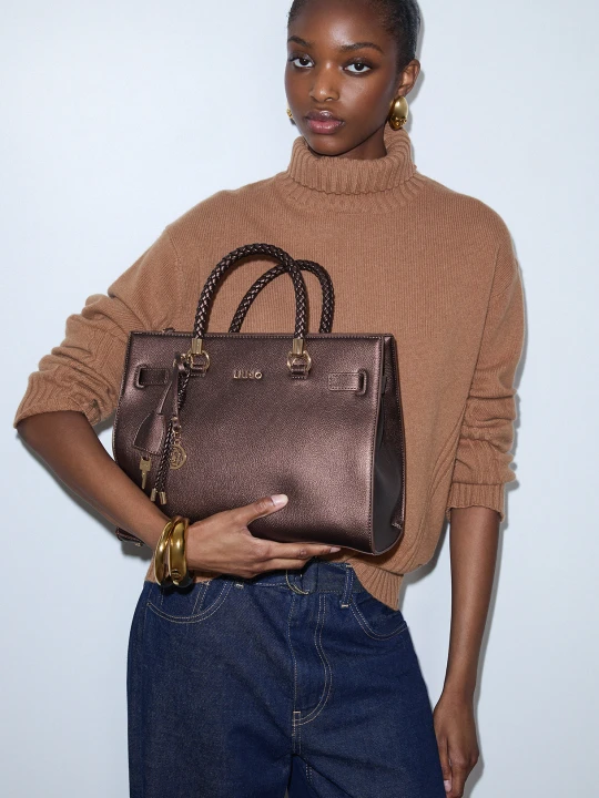 Zdjęcie produktu Liu Jo Medium Satchel Bag Dark Brown