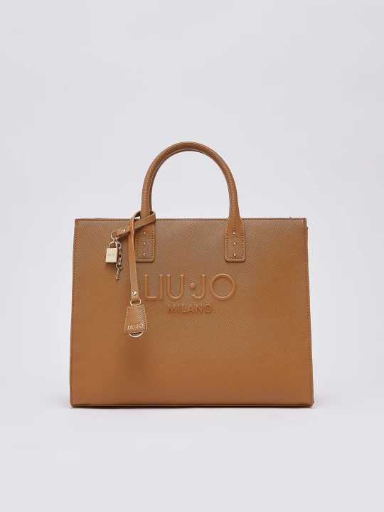Zdjęcie produktu Liu Jo Medium Tote Bag With Charm brązowy
