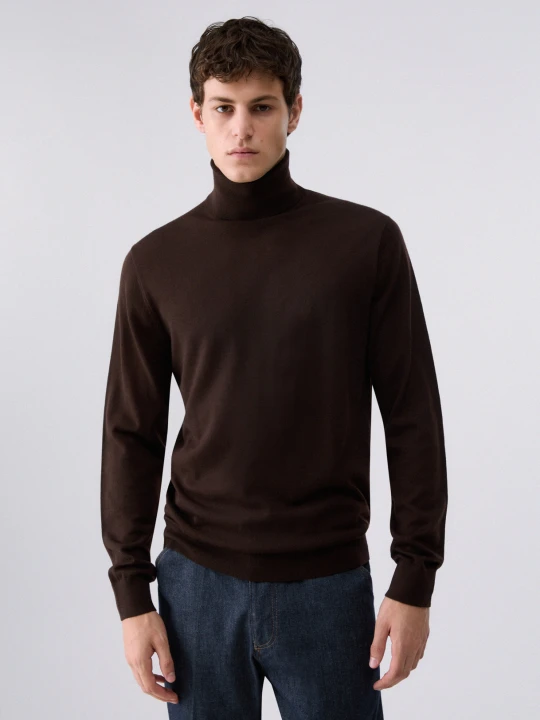 Zdjęcie produktu Liu Jo Merino Wool Turtleneck brązowy