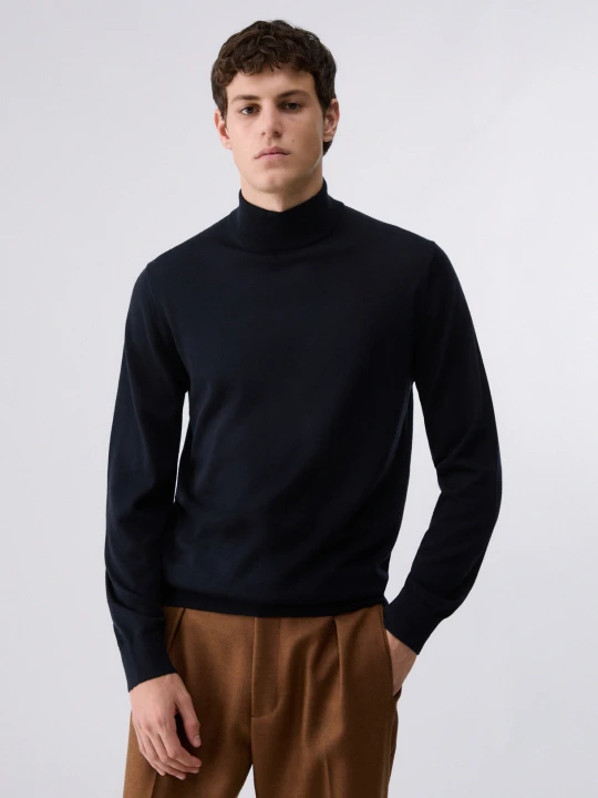 Zdjęcie produktu Liu Jo Merino Wool Turtleneck Dark Blue