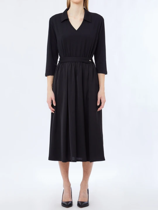 Zdjęcie produktu Liu Jo Midi Dress With Belt czarny