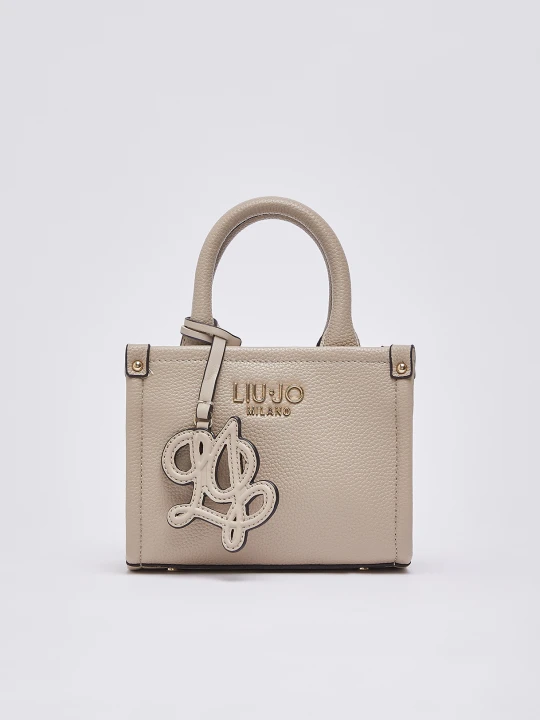 Zdjęcie produktu Liu Jo Mini Bag With Jacquard Shoulder Strap biały