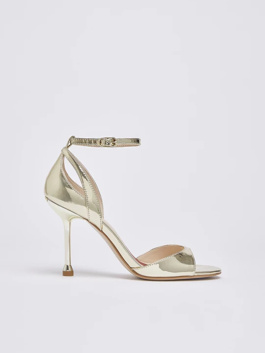 Zdjęcie produktu Liu Jo Patent Leather Sandals With Heel złoty