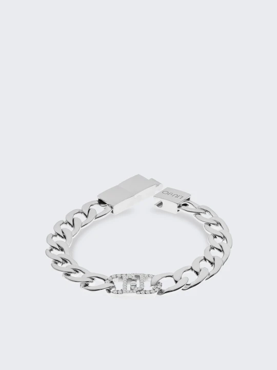 Zdjęcie produktu Liu Jo Monogram Bracelet With Diamantés srebrny