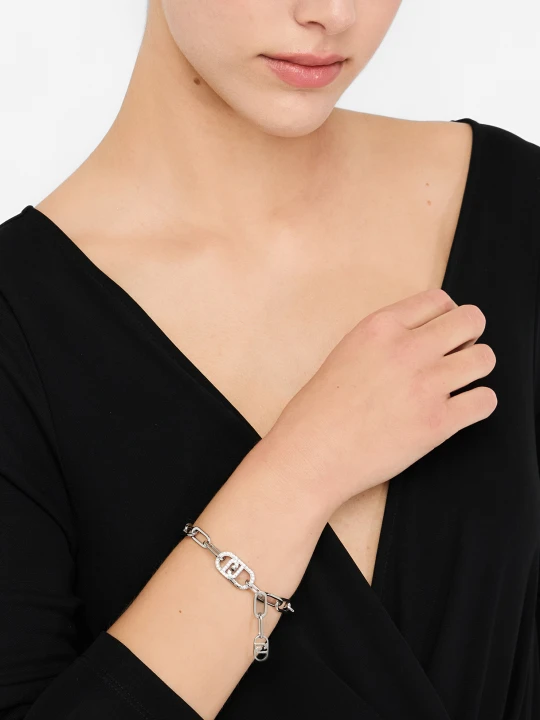 Zdjęcie produktu Liu Jo Monogram Bracelet With Diamantés srebrny