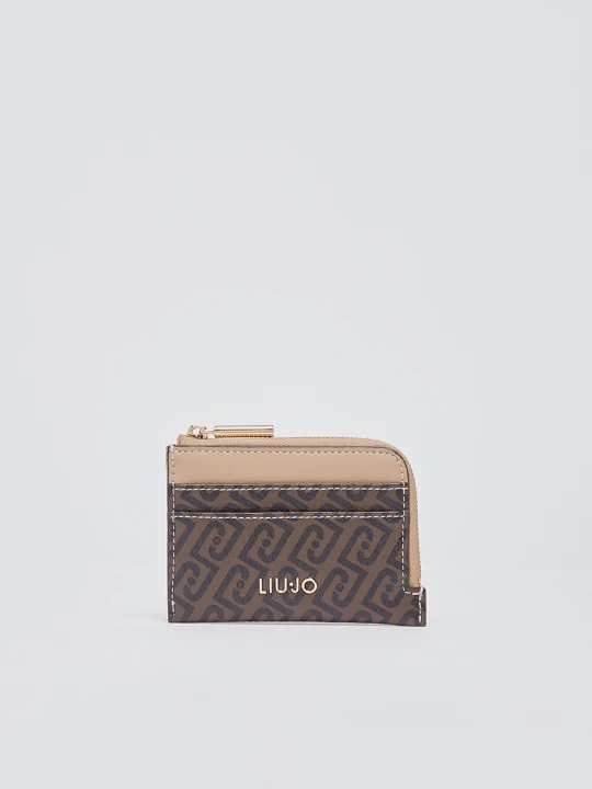 Zdjęcie produktu Liu Jo Monogram Credit Card Case Dark Brown