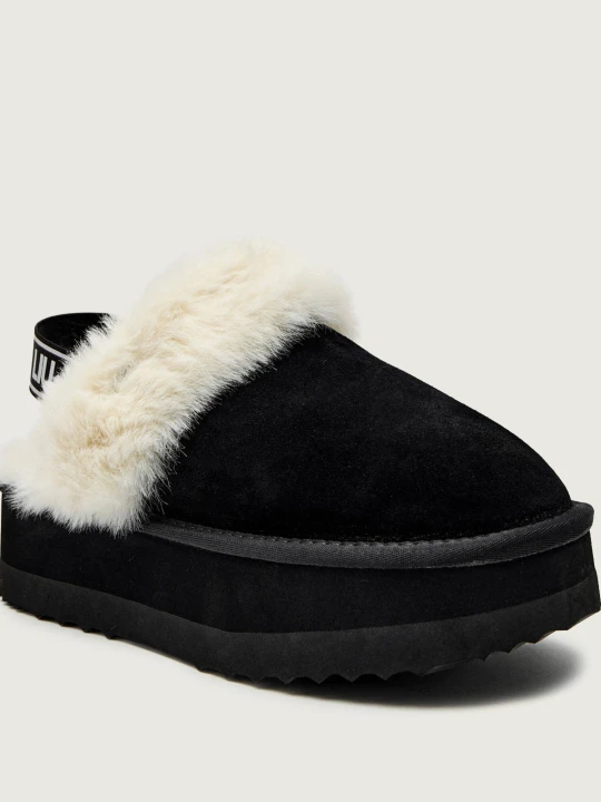 Zdjęcie produktu Liu Jo Mule JANE 10 | zamsz | shearling czarny