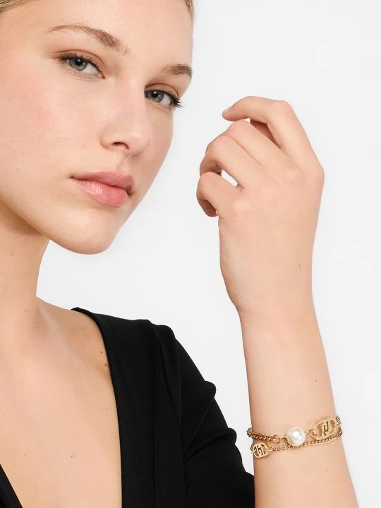 Zdjęcie produktu Liu Jo Multistrand Bracelet With Pearls biały
