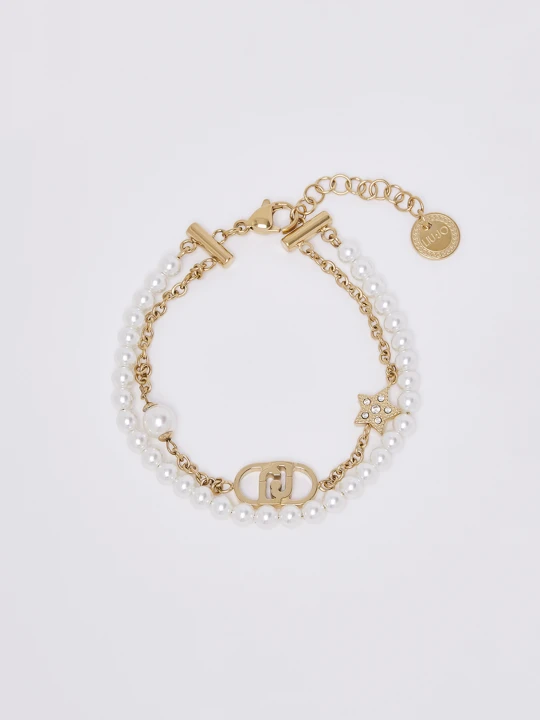 Zdjęcie produktu Liu Jo Multi-strand Bracelet With Pearls Gold Colour