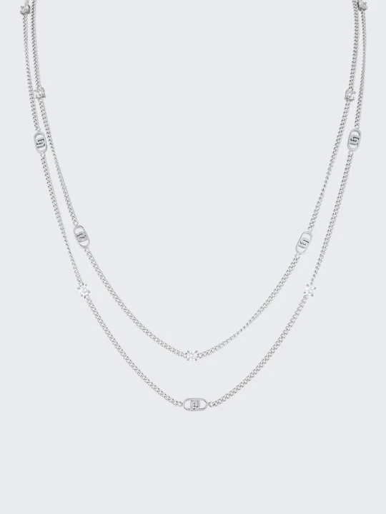 Zdjęcie produktu Liu Jo Long Necklace With Monogram srebrny