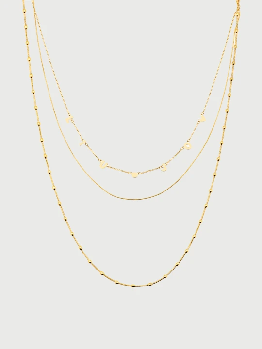 Zdjęcie produktu Liu Jo Multi-strand Necklace With Logo Steel