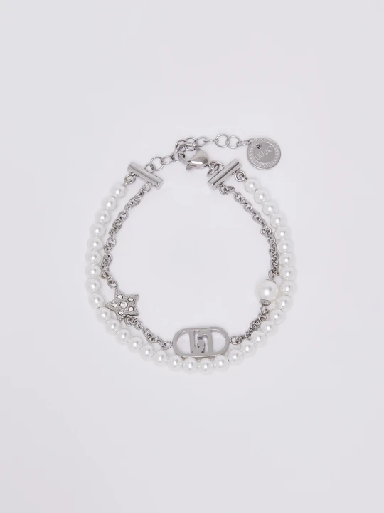 Zdjęcie produktu Liu Jo Multistrand Bracelet With Pearls Silver Colour
